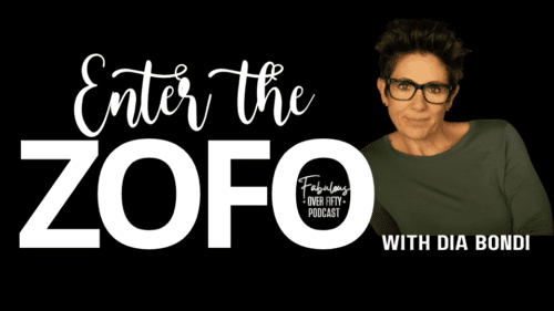 Logo for "enter the Zofo" with image of Dia Bondi.