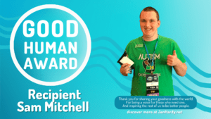 Sam Mitchell is the first recipient of the Good Human Award