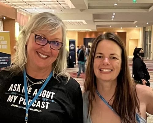 Jen Hardy and Elikqitie at Podfest