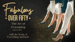 4 women walking on "The Art of Friendship" logo