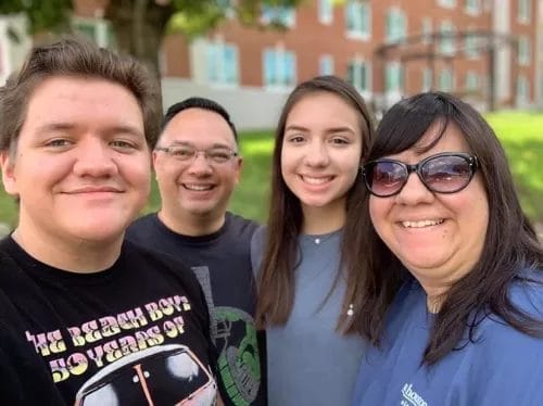 Jerry Dugan and his family