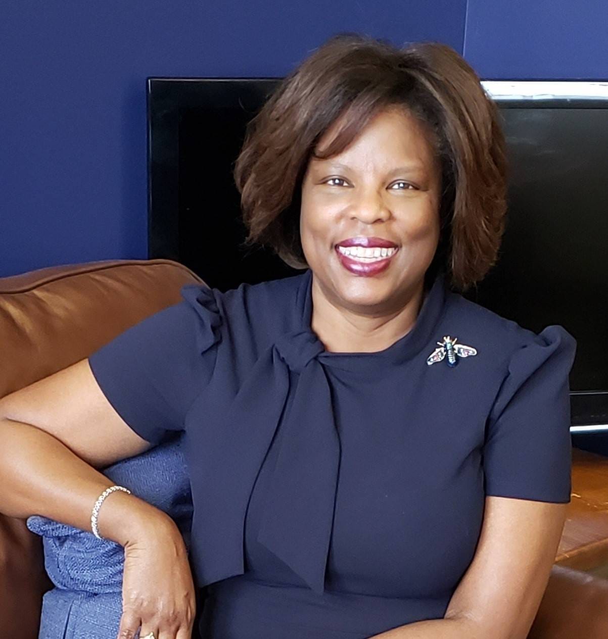 Image of judge Stephanie boyd in a blue dress