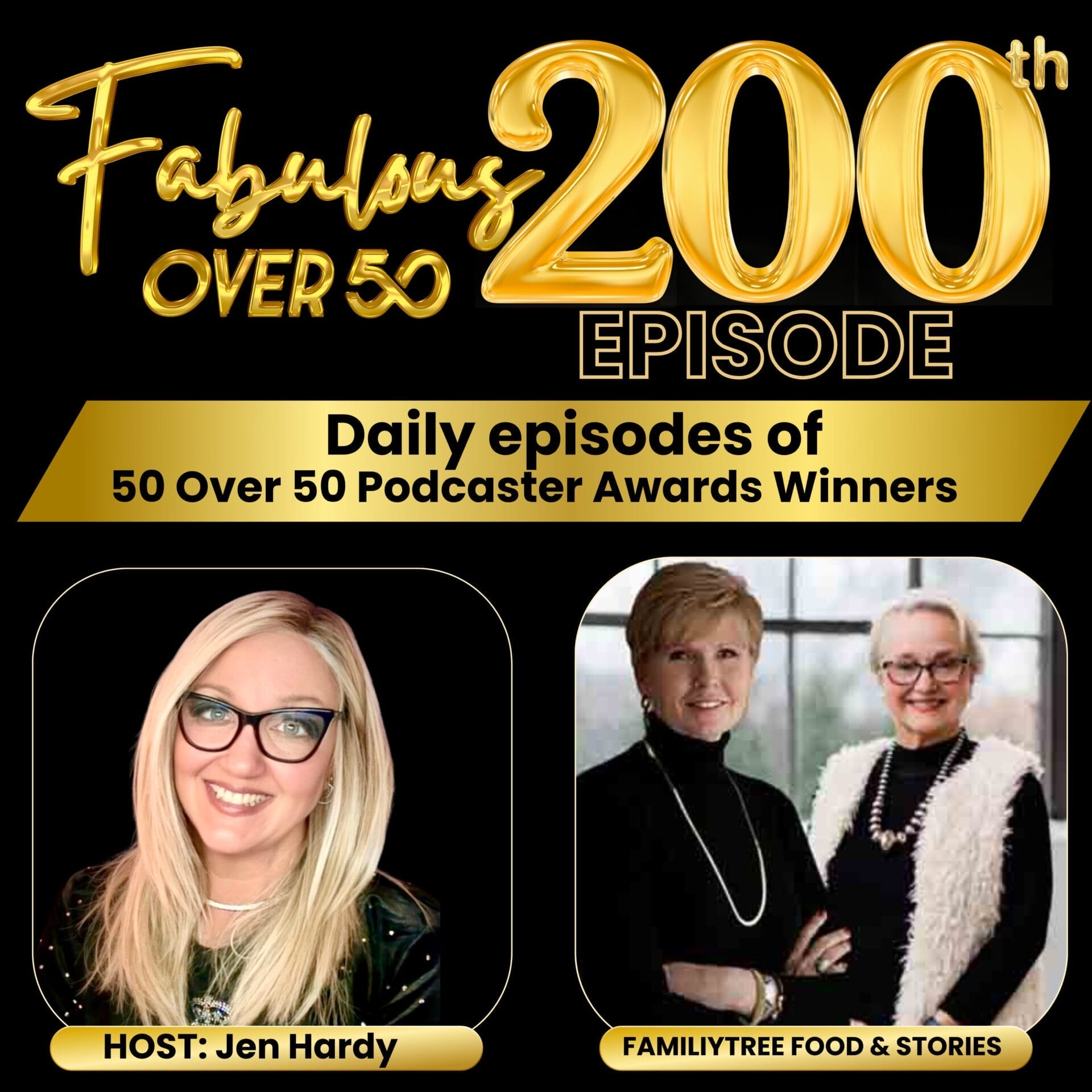 Family Tree Food and Stories: a dog, a razorblade, and a celebration (50 Over 50 Podcaster Awards Winners - 5)